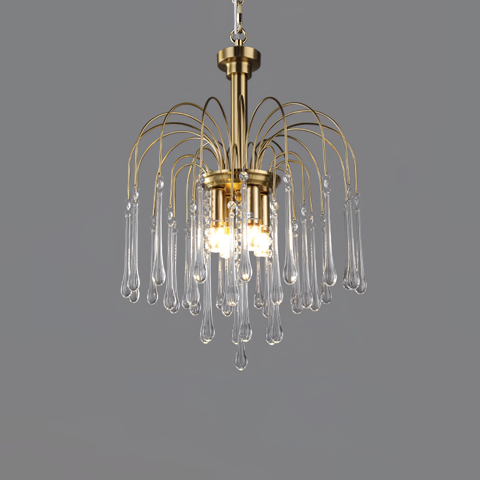 French Country Crystal Ceiling Lamp – Luxurious Elegance