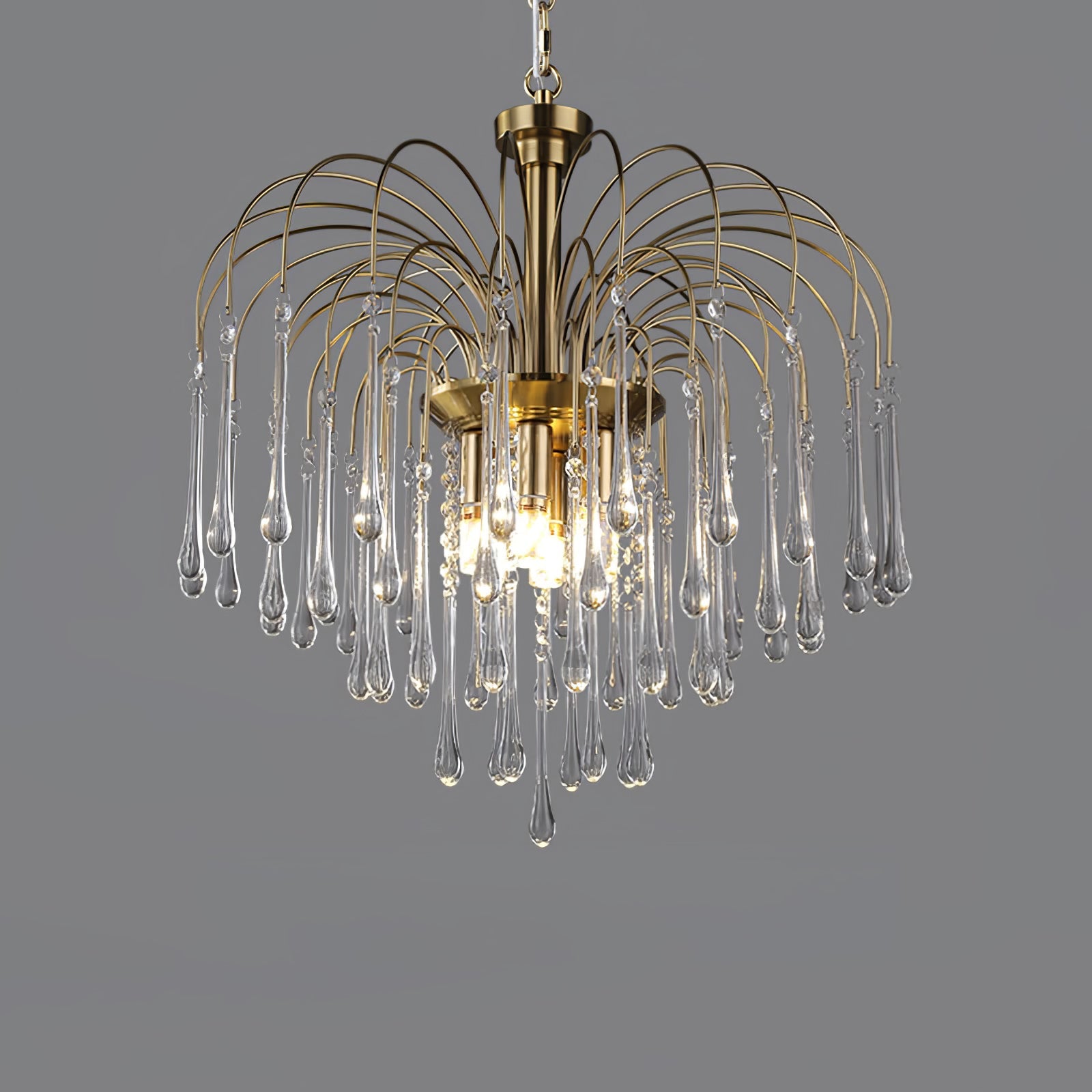 French Country Crystal Ceiling Lamp – Luxurious Elegance