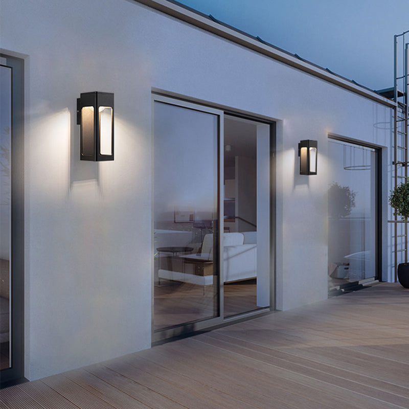 Geometric Outdoor Wall Light – Minimalist Modern Design, Weatherproof