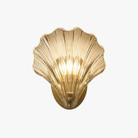 Gleaming Shell Wall Light Fixture