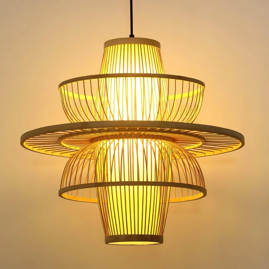 Handcrafted Bamboo Pendant Lamp with Unique Design