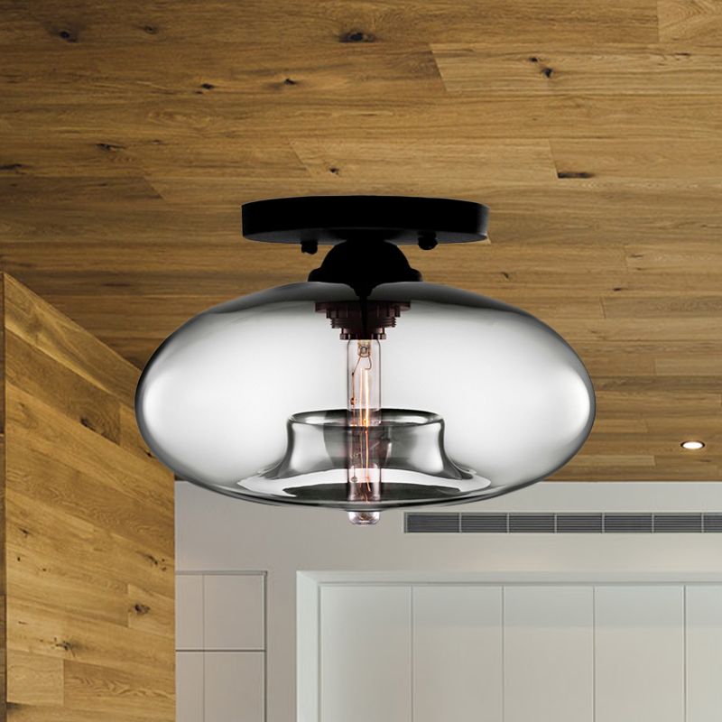 Industrial Globe Ceiling Light – Modern Art Deco Design