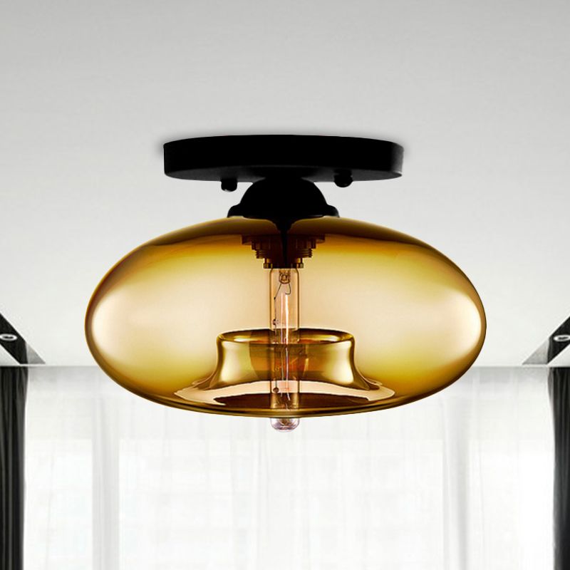 Industrial Globe Ceiling Light – Modern Art Deco Design