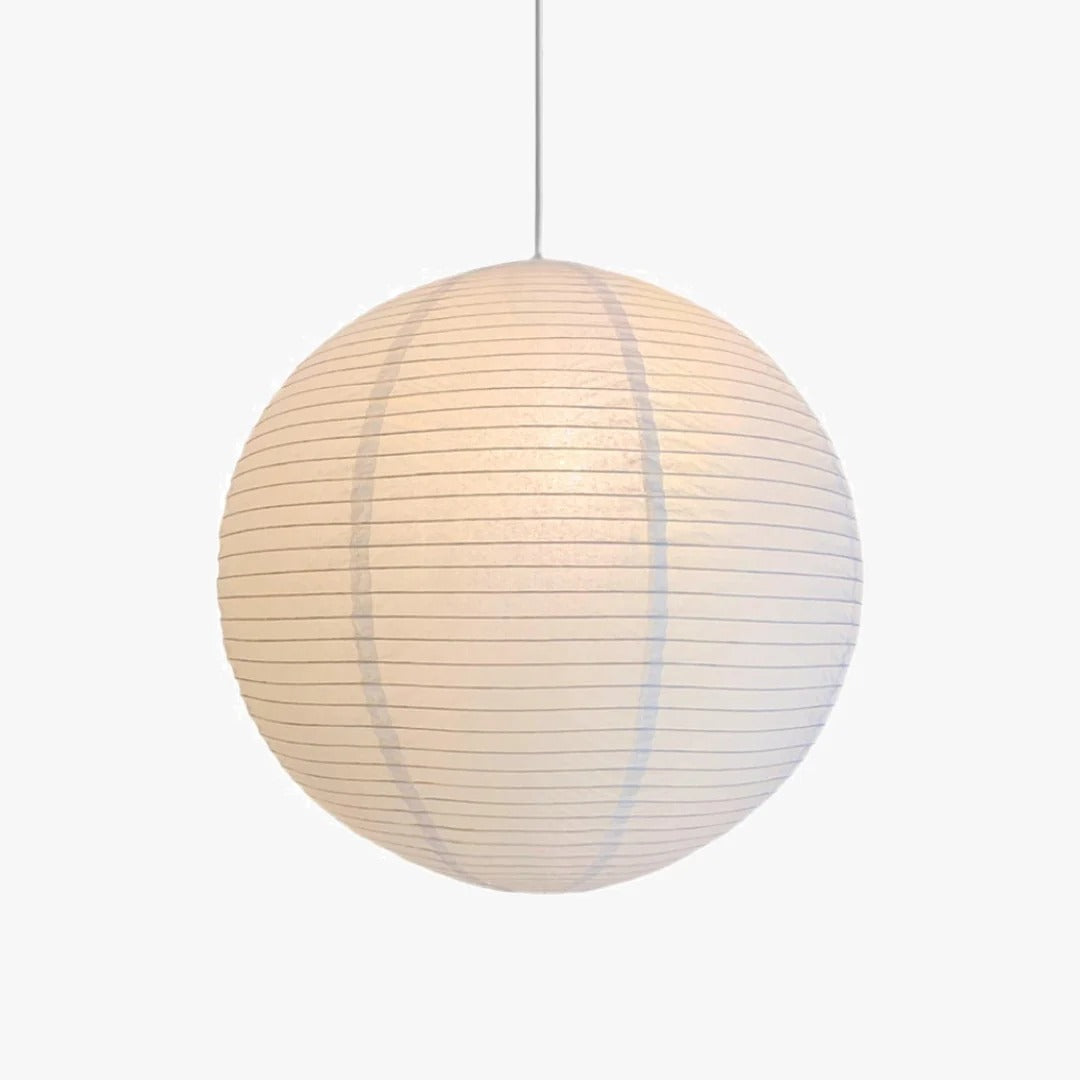 Japanese Globe Rice Paper Pendant Light