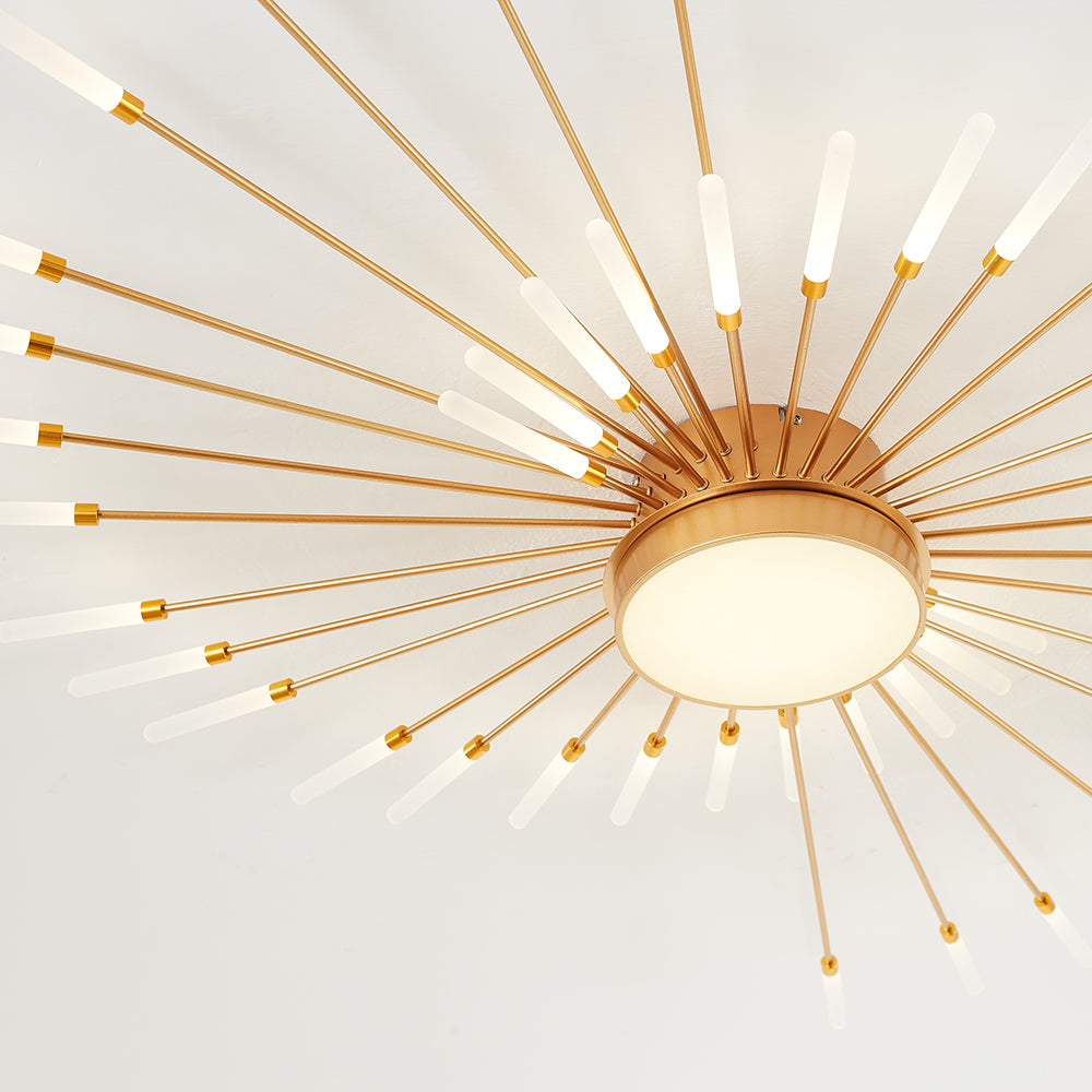 Modern Ceiling Light: Dynamic Fireworks Design