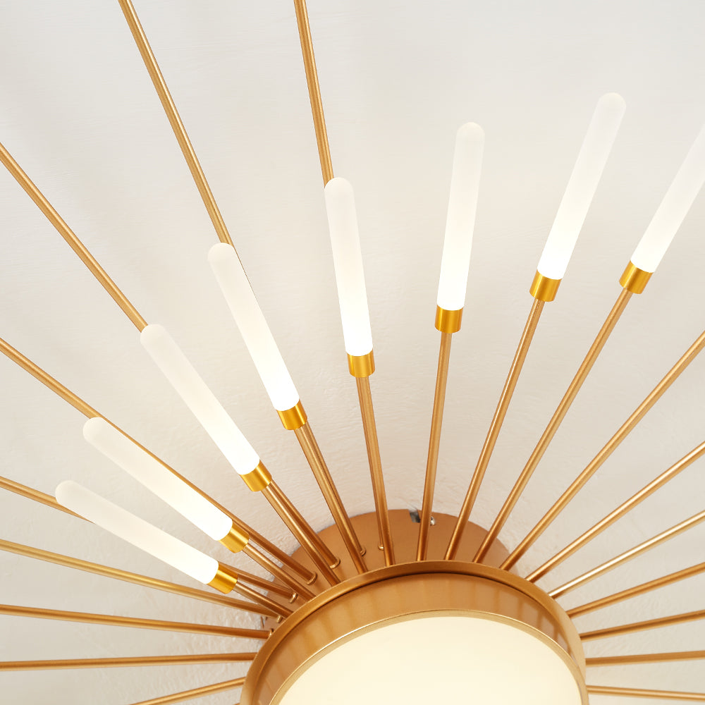 Modern Ceiling Light: Dynamic Fireworks Design