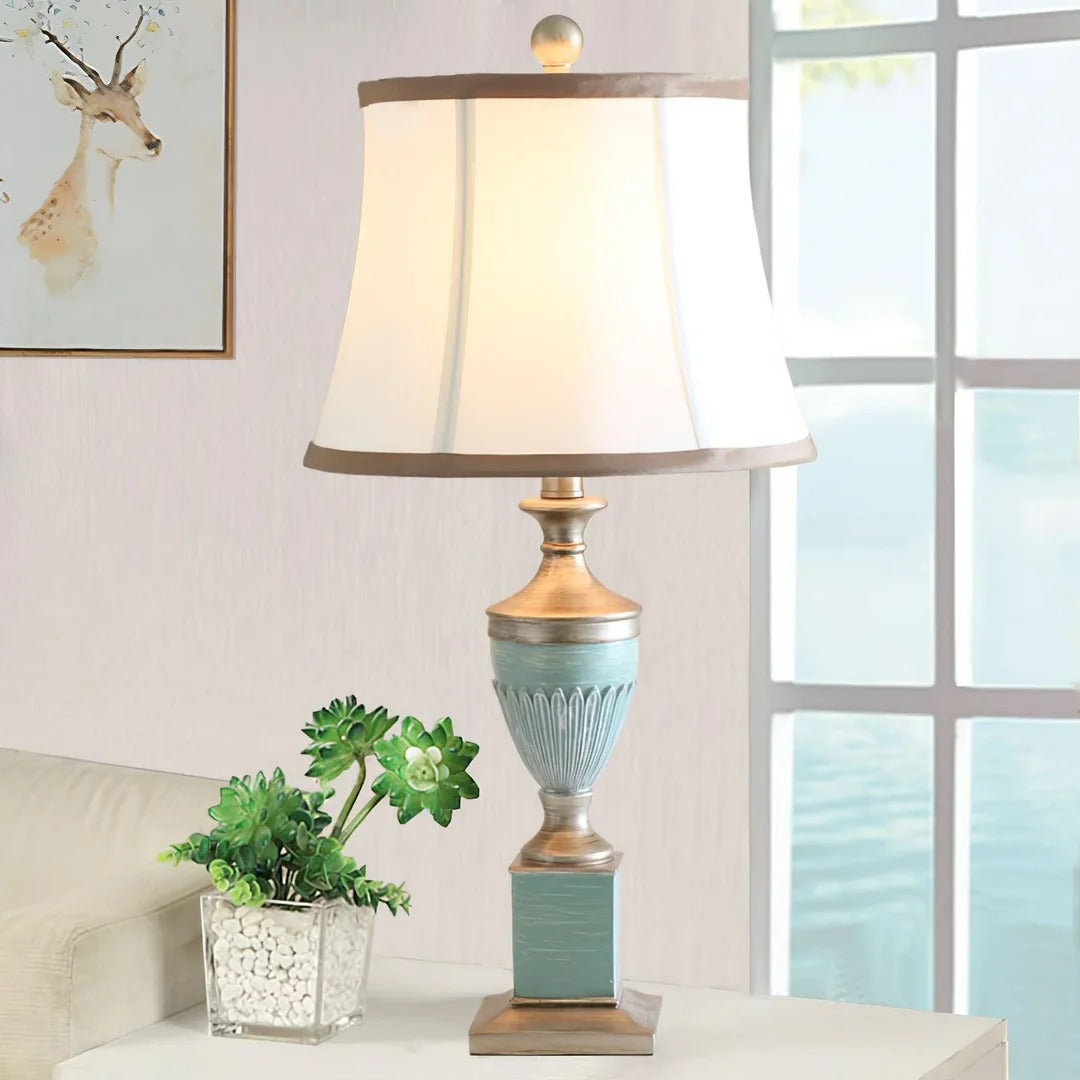 Luxury European Fabric Table Lamp