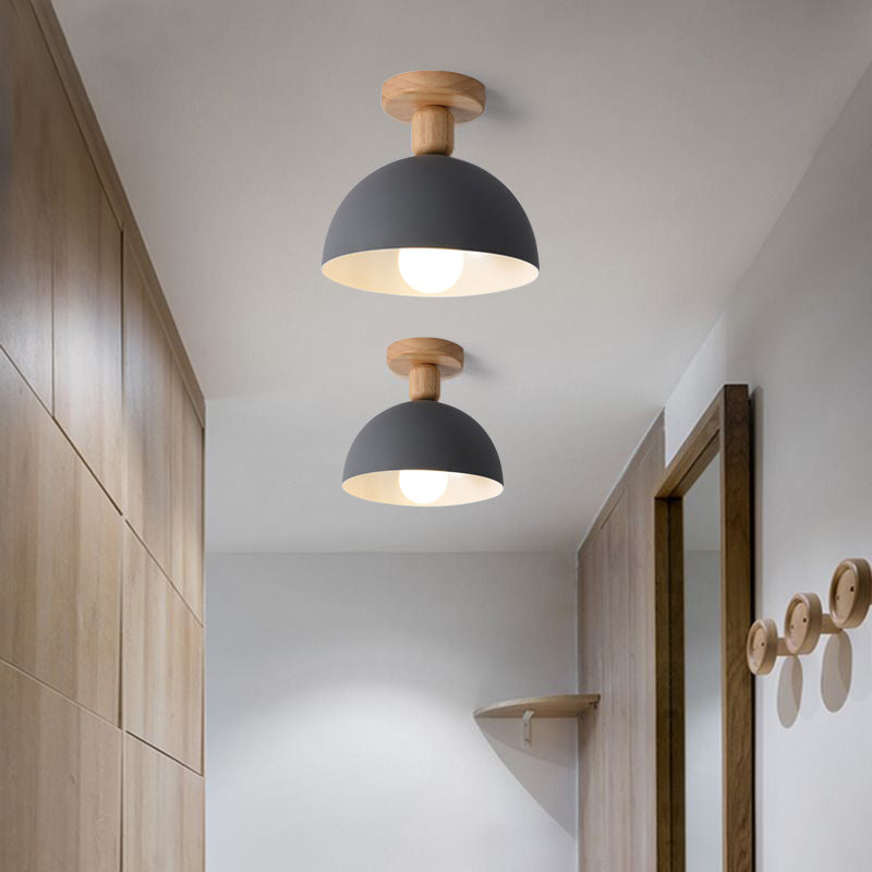 Macaron Semi Flush Ceiling Light – Multiple Colors