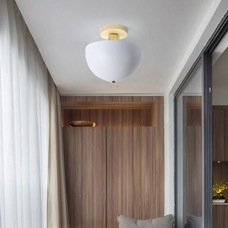 Macaron Semi Flush Ceiling Light – Multiple Colors