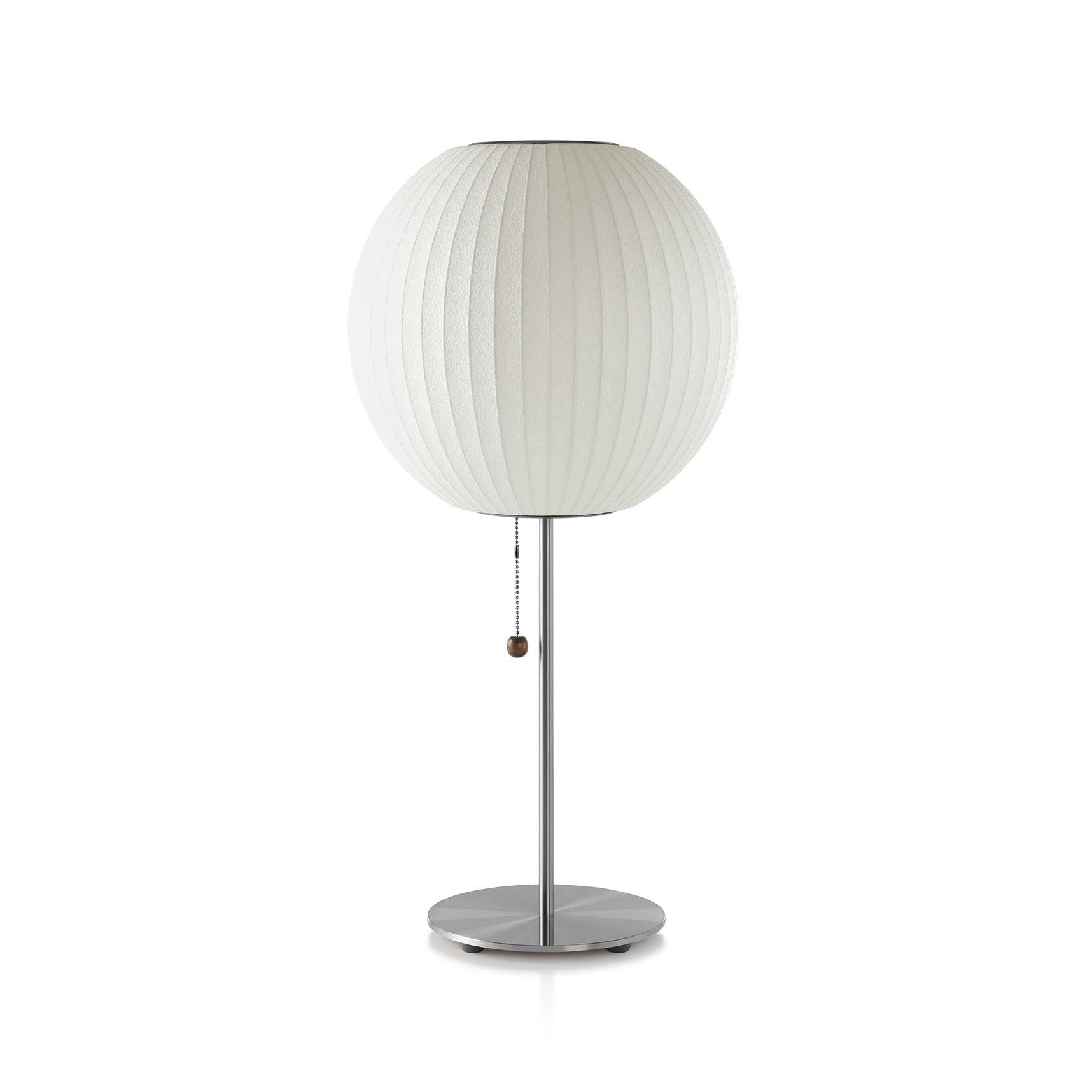 Mid-Century Table Lamp – Elegant Ribbed Shade