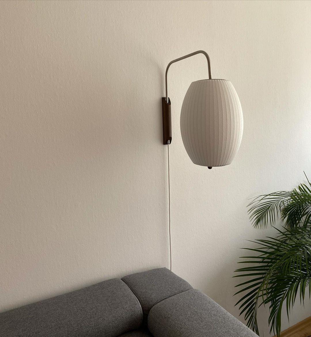 Mid-Century Wall Lamp – Adjustable Bubble Design