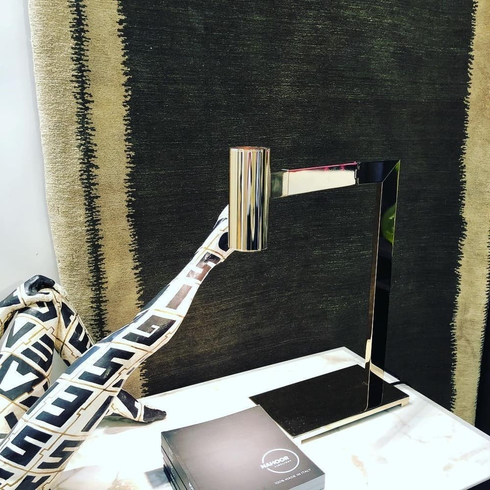 Minimalist L-Shaped Desk Lamp with Integrated LED