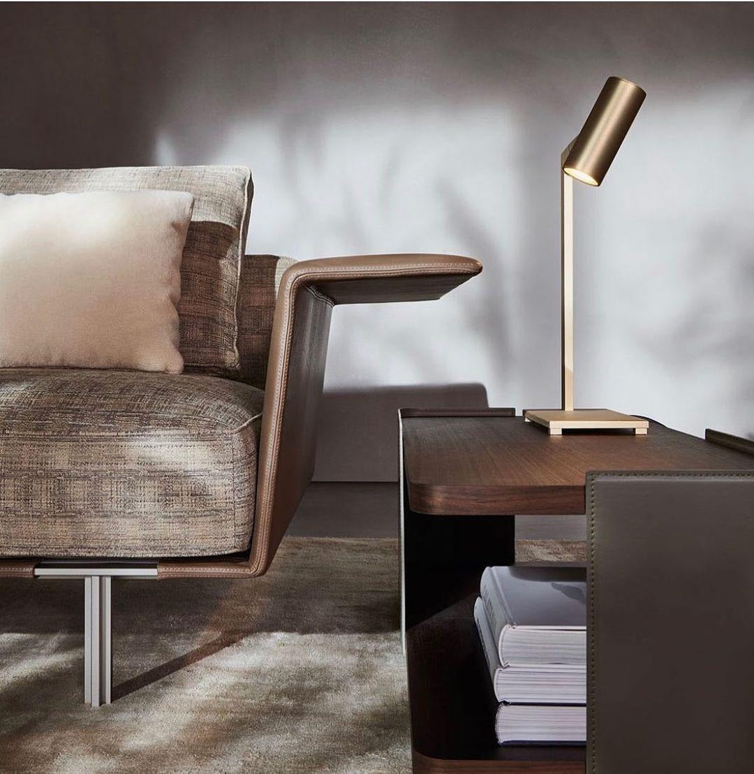 Minimalist L-Shaped Desk Lamp with Integrated LED