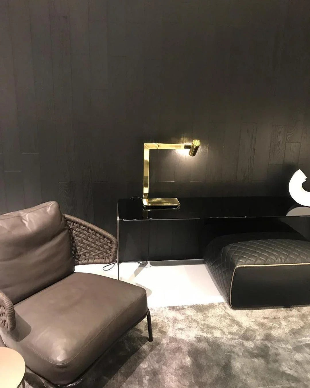 Minimalist L-Shaped Desk Lamp with Integrated LED