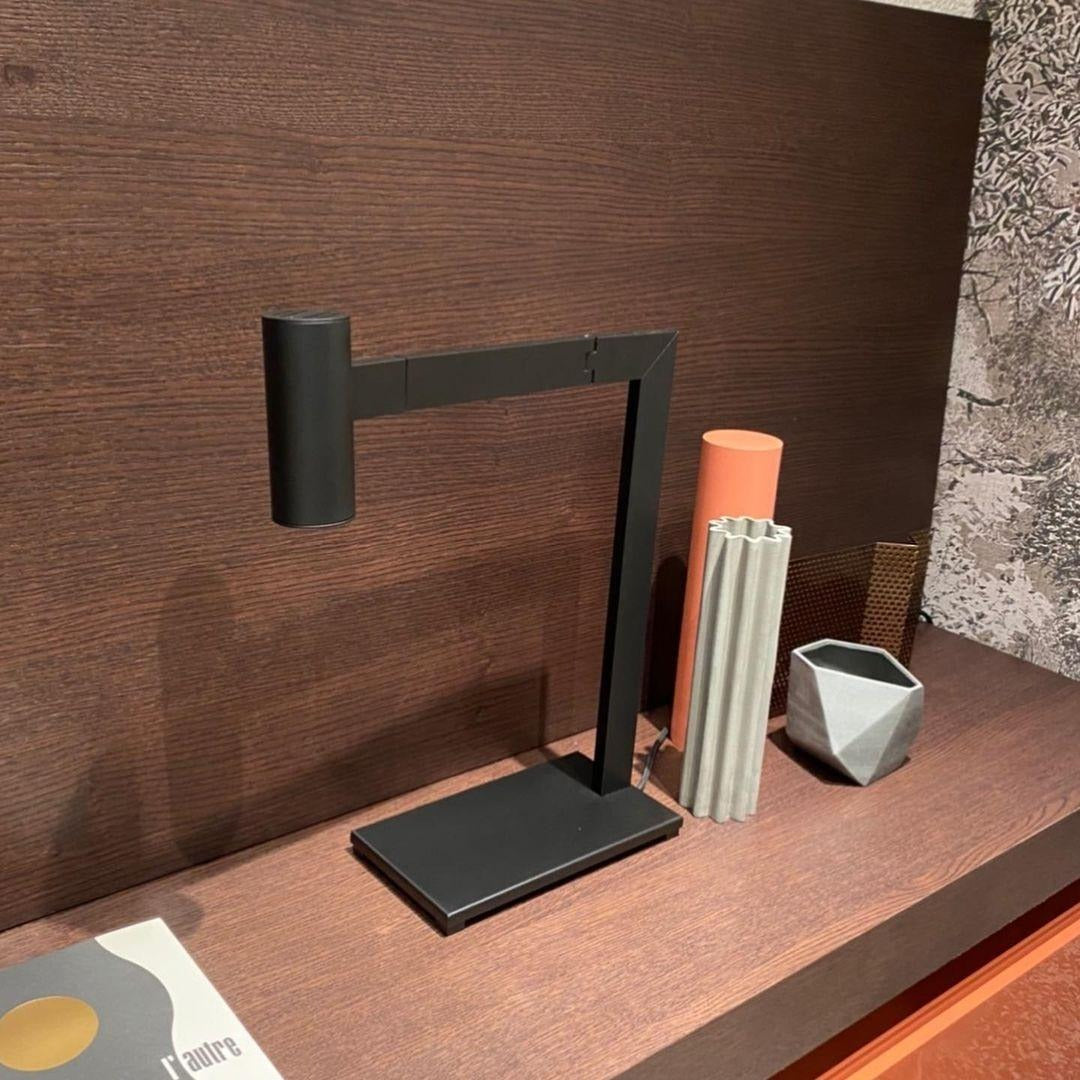 Minimalist L-Shaped Desk Lamp with Integrated LED