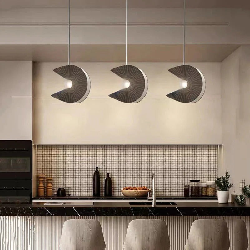 Minimalist Semicircular Pendant Light – Integrated LED