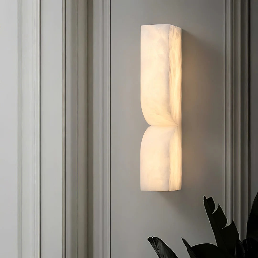 Minimalist Structured Dual-Curve Wall Sconce LED