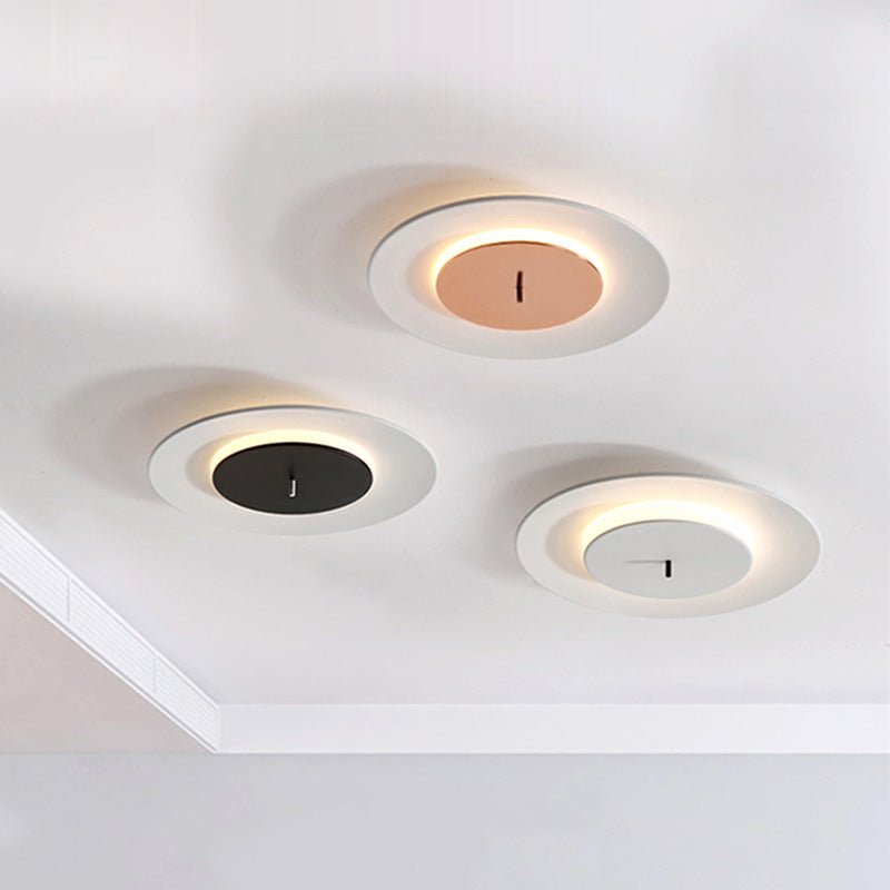 Minimalist Circular LED Ceiling Light - Soft Illumination