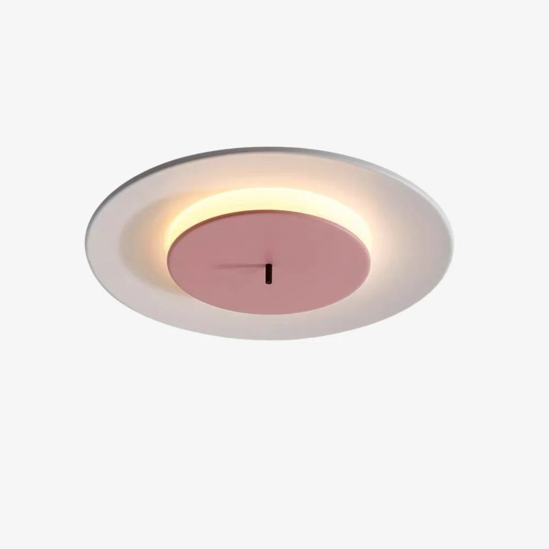 Minimalist Circular LED Ceiling Light - Soft Illumination