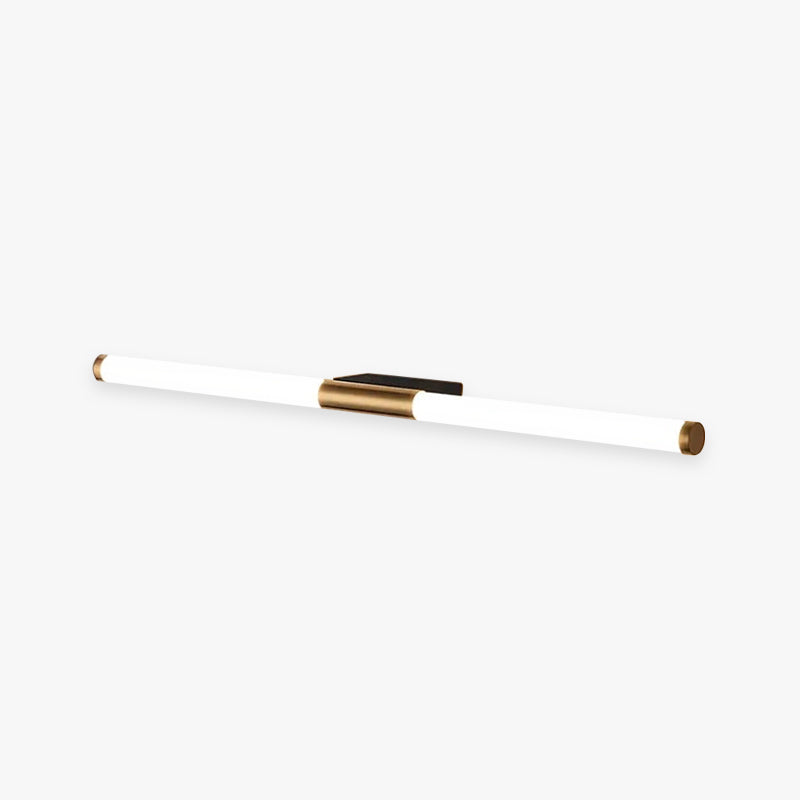 Minimalist Linear Metal Wall Lamp - Gold Bar Shape