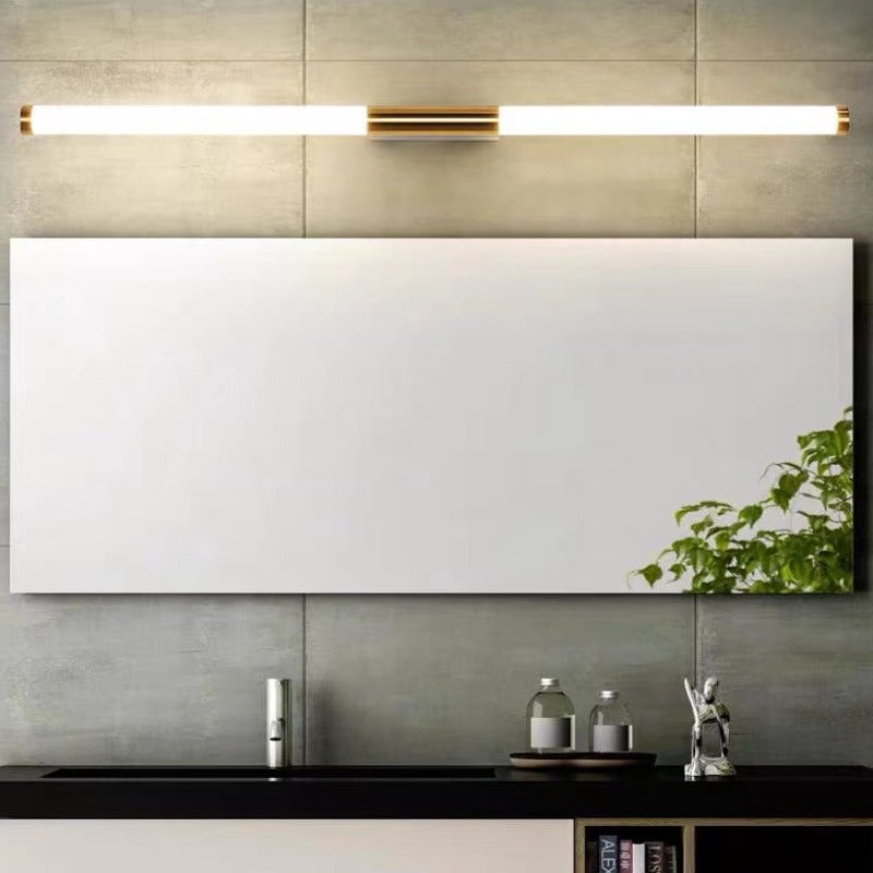 Minimalist Linear Metal Wall Lamp - Gold Bar Shape