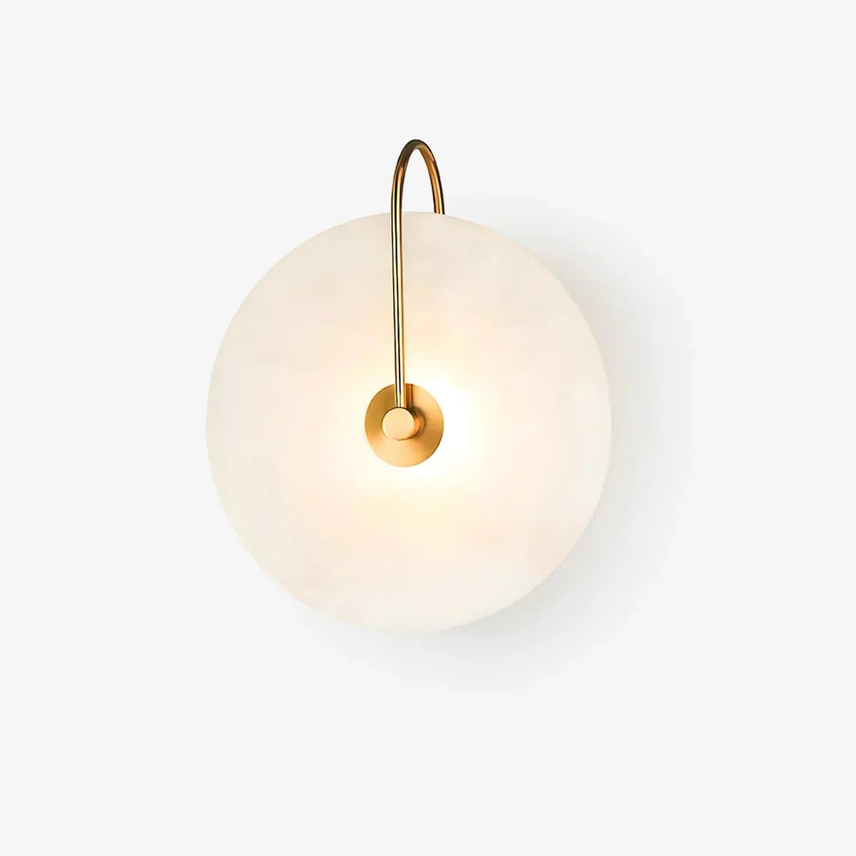 Minimalist LED Wall Sconce featuring Circular Arc
