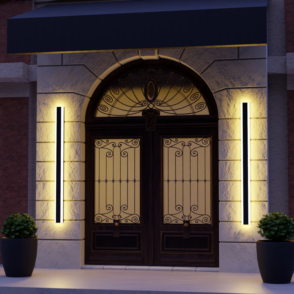 Minimalist Outdoor LED Wall Light – Dimmable & Motion Sensor Feature