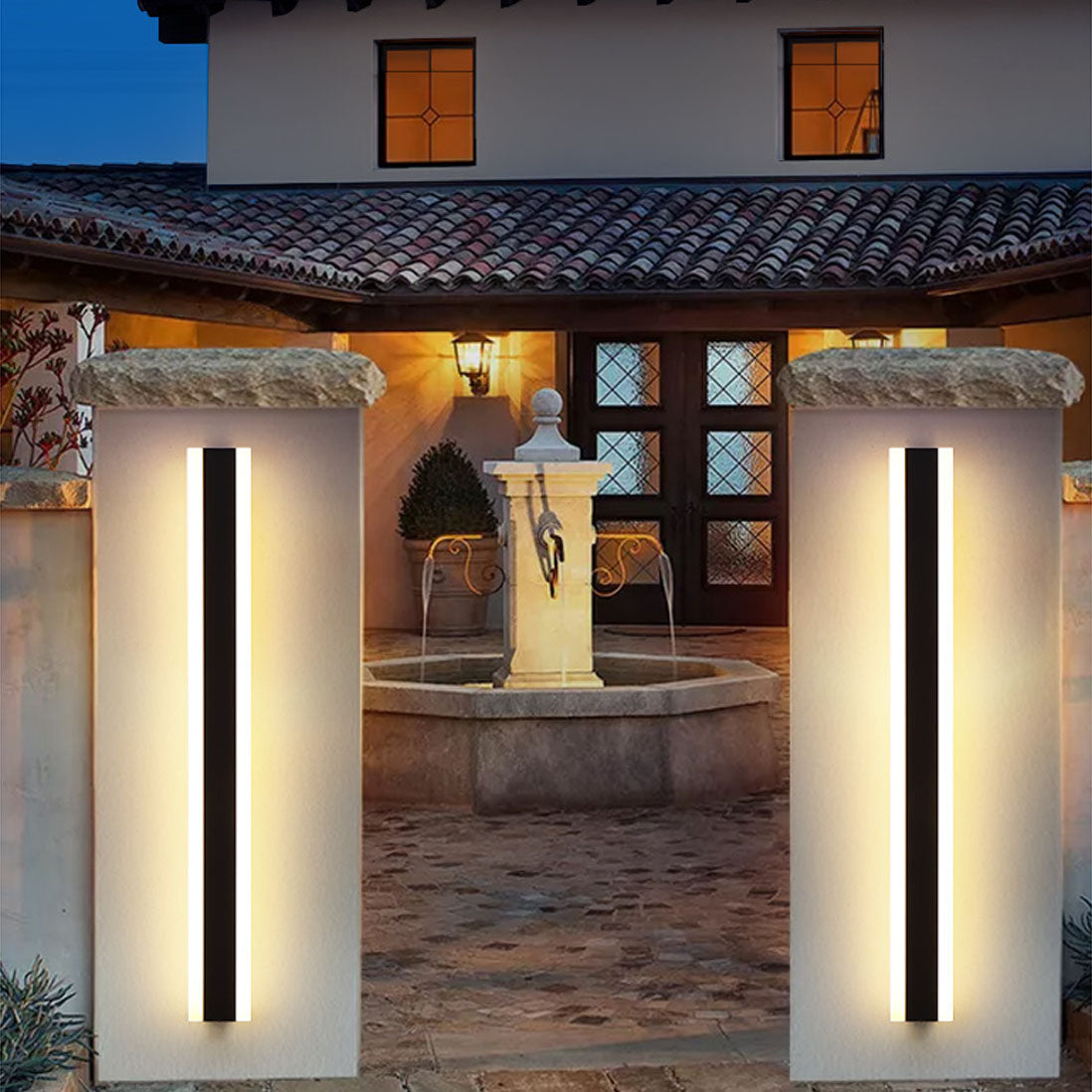 Minimalist Outdoor LED Wall Light – Dimmable & Motion Sensor Feature