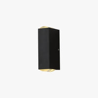 Minimalist Outdoor Wall Lamp – Black, Steady Up & Down Light
