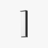 Minimalist Outdoor Wall Light – Black, Solar or Hardwired, Waterproof Design