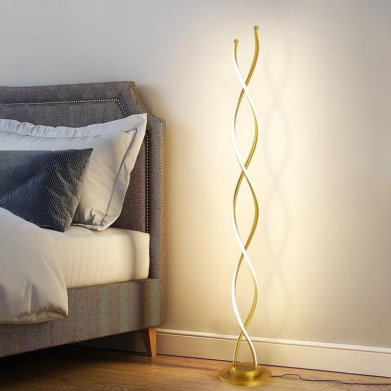 Minimalist Spiral LED Floor Lamp