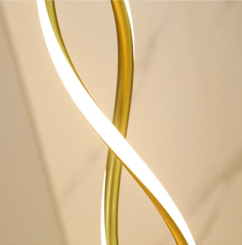 Minimalist Spiral LED Floor Lamp