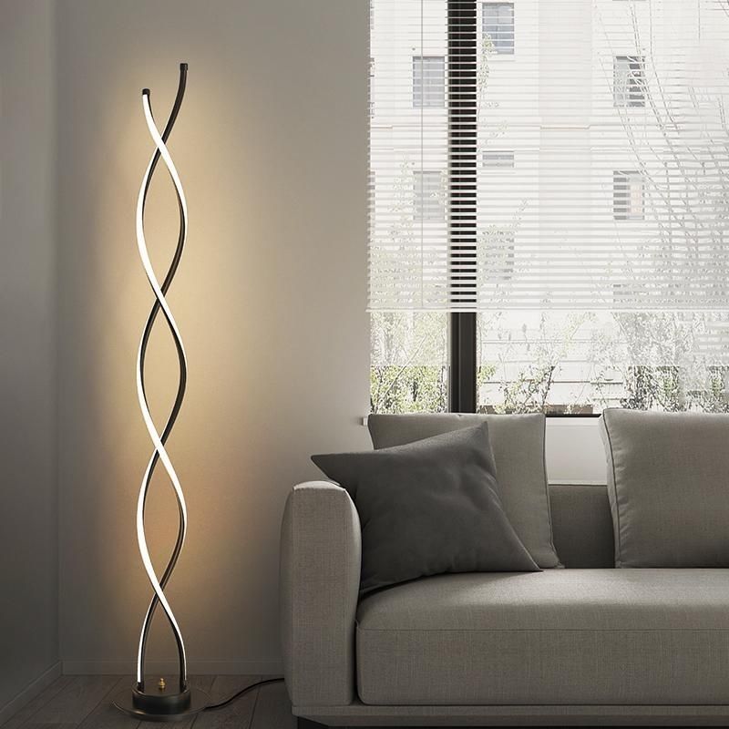 Minimalist Spiral LED Floor Lamp
