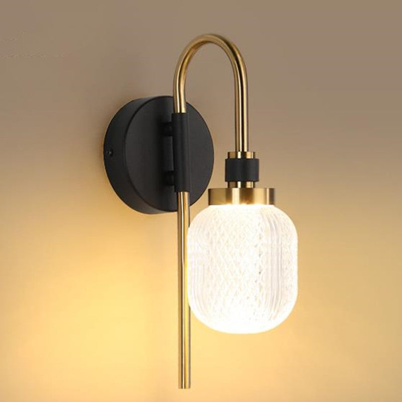 Modern Acrylic Wall Lamp with Metal Body