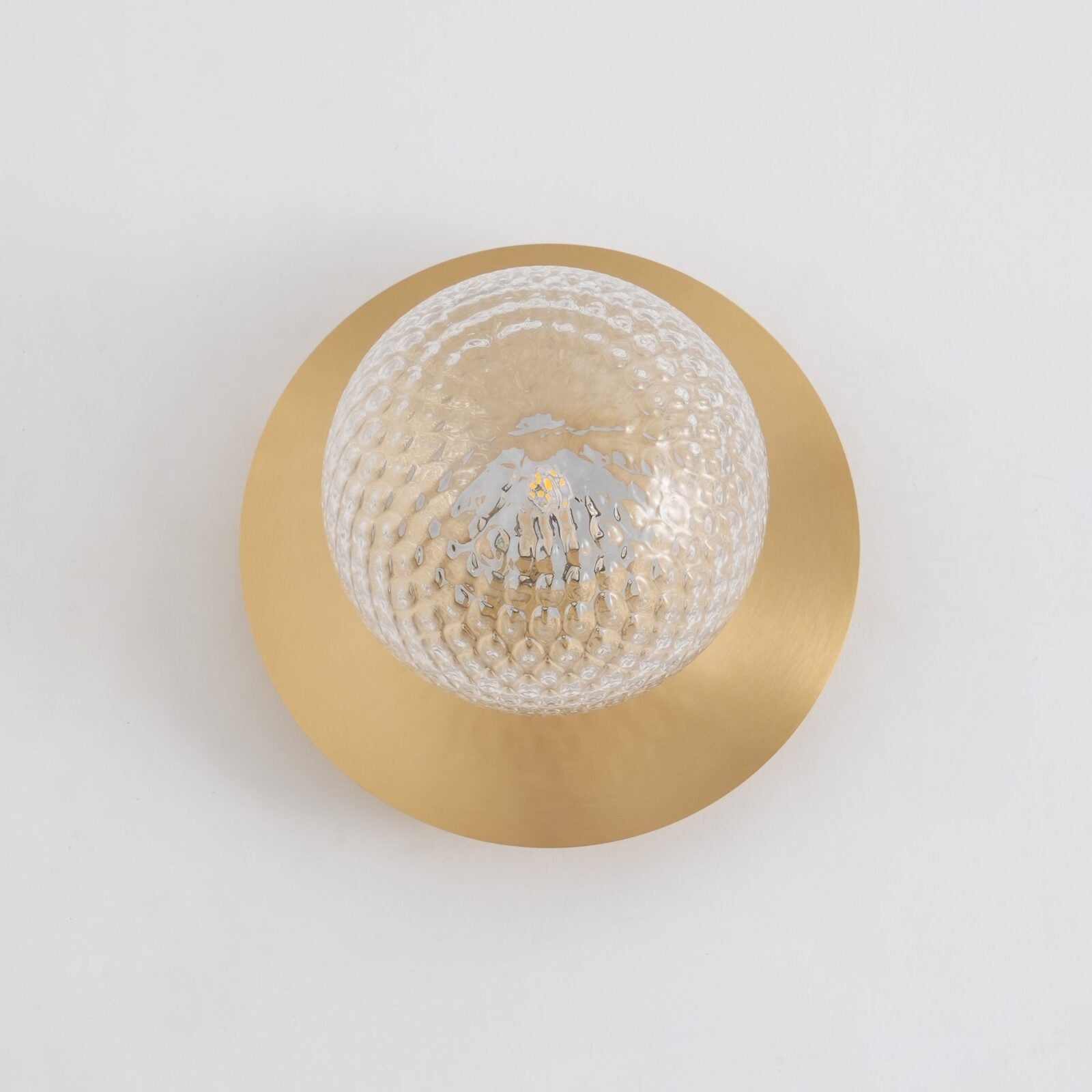 Modern Art Deco Wall Sconce - Mouth-Blown Glass Sphere