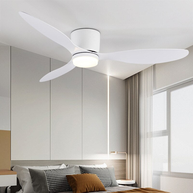 Modern Ceiling Fan with Light – Remote & Quiet