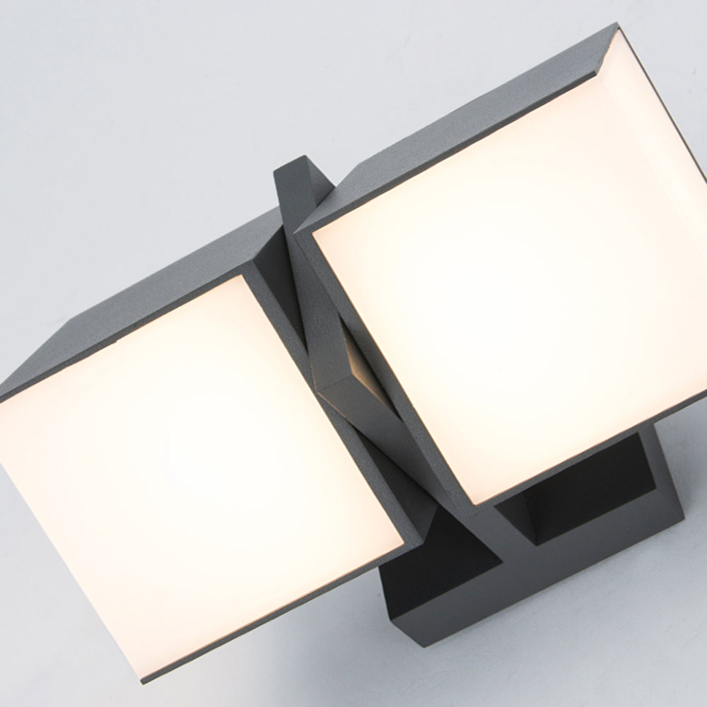 Modern Geometric Outdoor Wall Lamp – Black, Multiple Styles, Waterproof