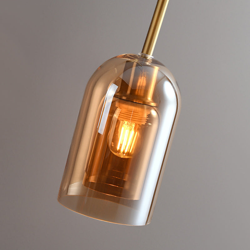 Modern Glass Ceiling Light – Elegant Cylinder Shape