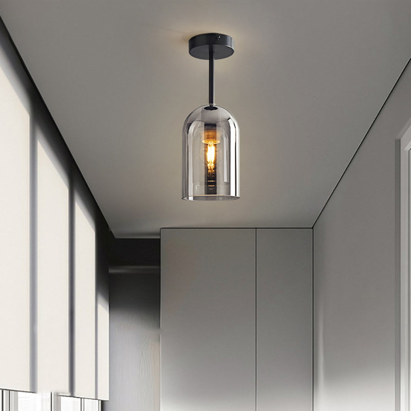 Modern Glass Ceiling Light – Elegant Cylinder Shape