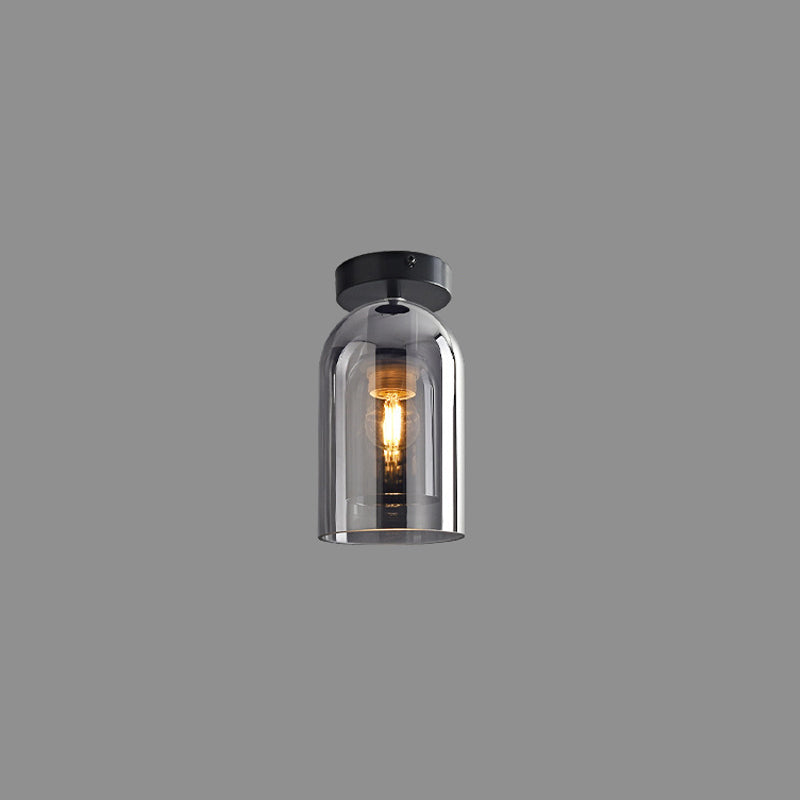 Modern Glass Ceiling Light – Elegant Cylinder Shape