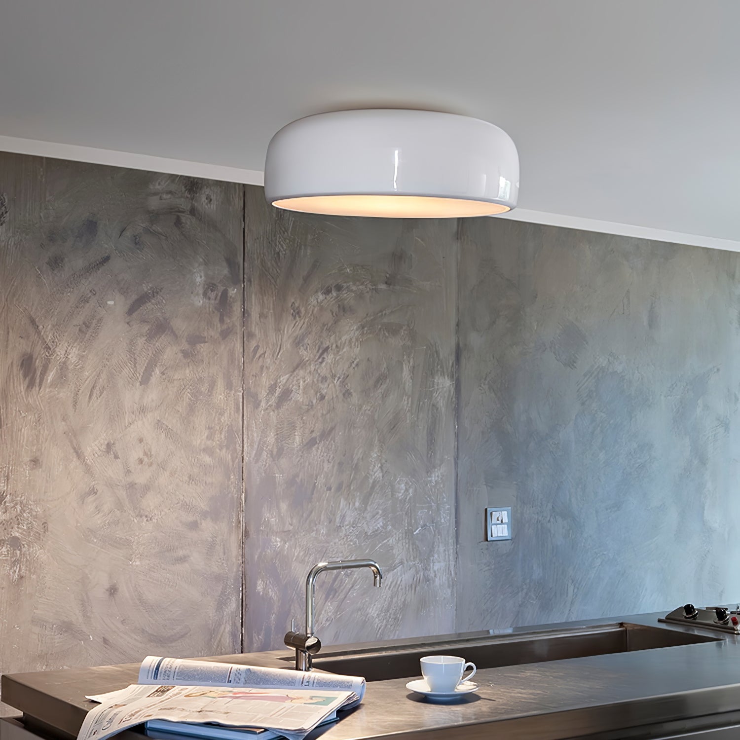 Modern Metal Dome Ceiling Light – Minimalist Design