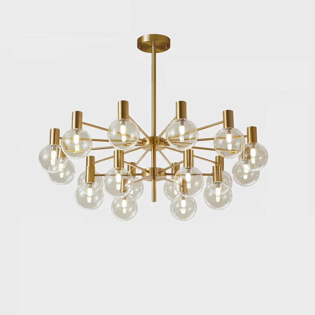 Modern Multi-Head Sphere Chandelier