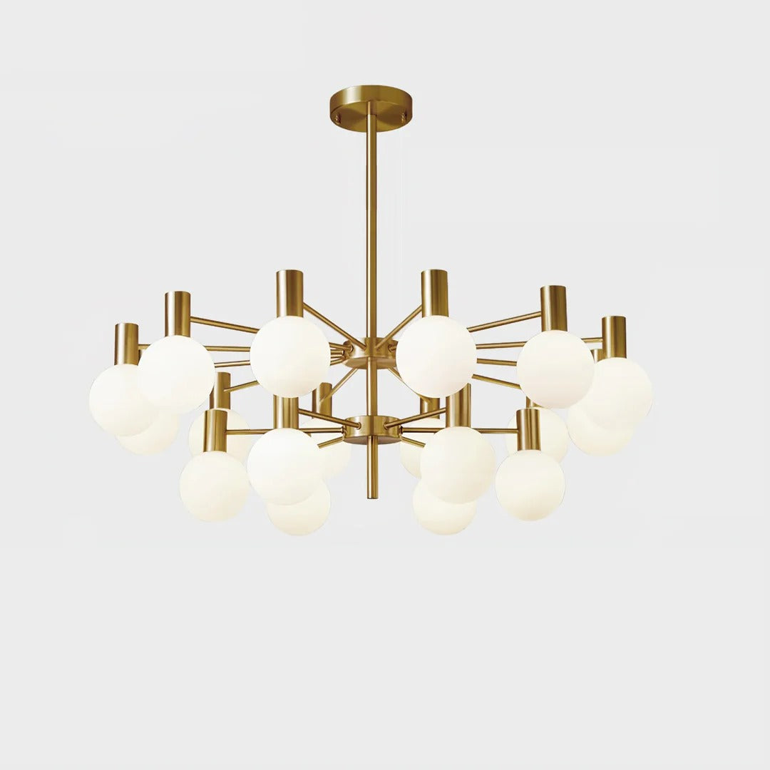 Modern Multi-Head Sphere Chandelier