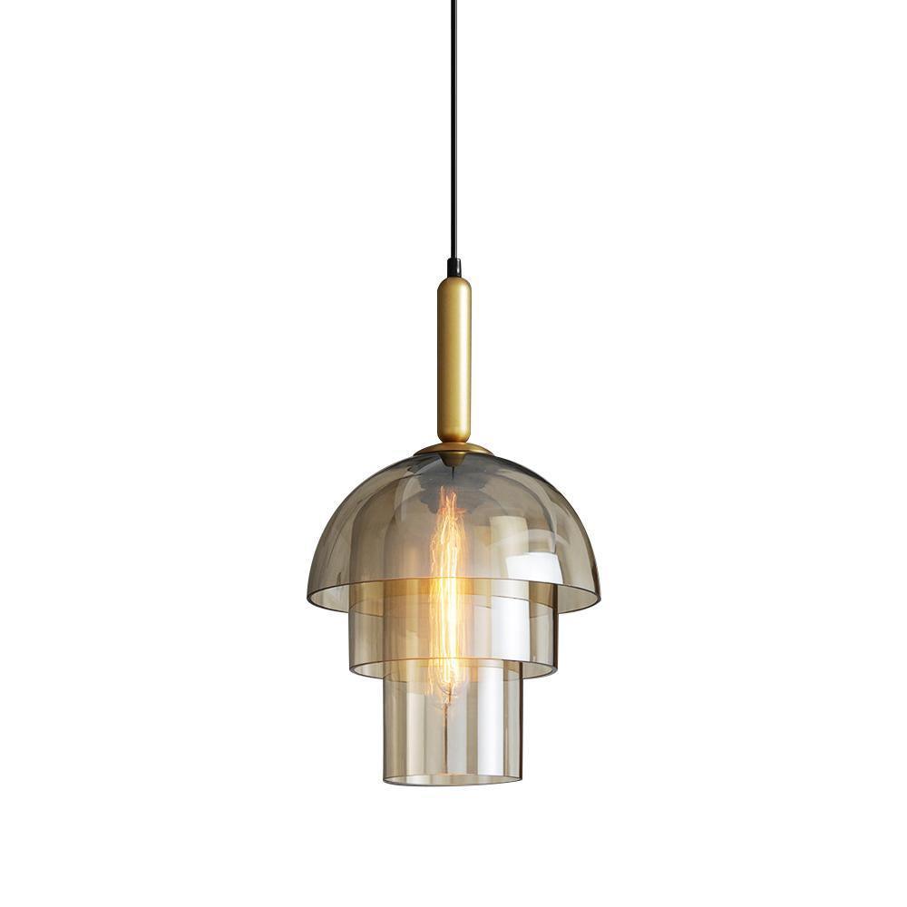 Modern Multi-Layer Dome Glass Pendant Light – Elegant Design