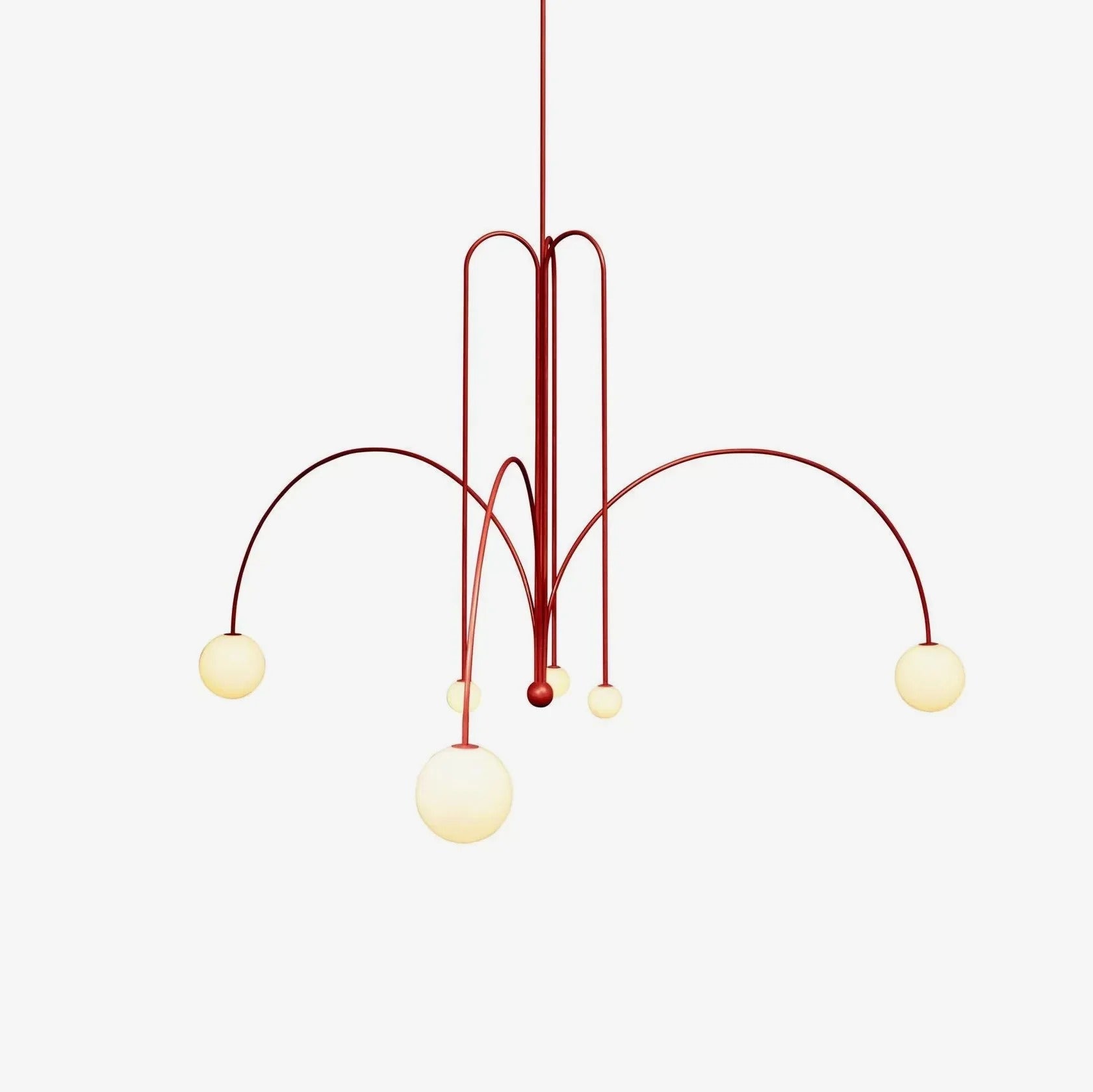 Modern Pendant Light – Metal & Glass, Adjustable Suspension