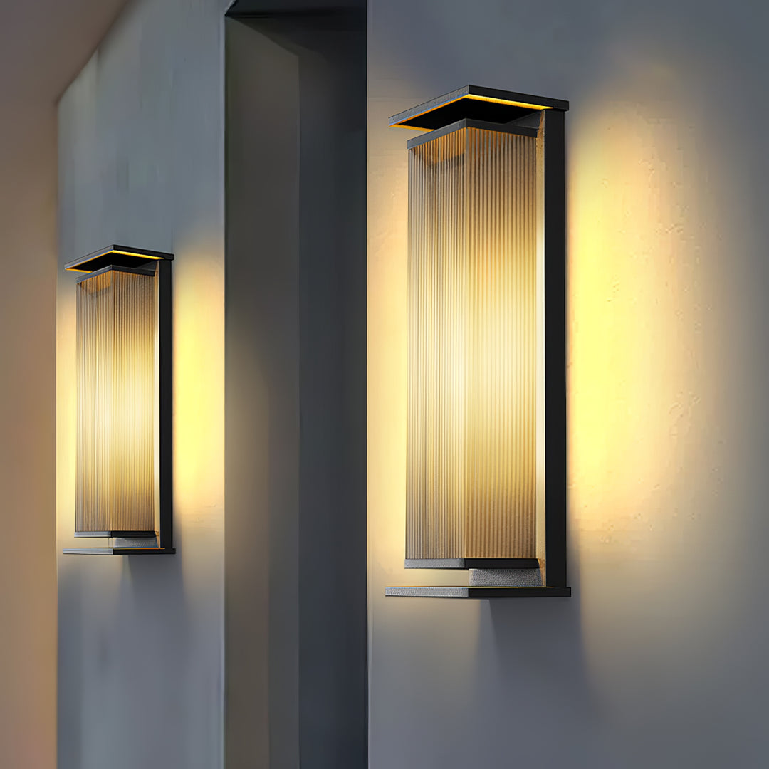 Modern Rectangular LED Outdoor Wall Lamp – Box Design, Waterproof