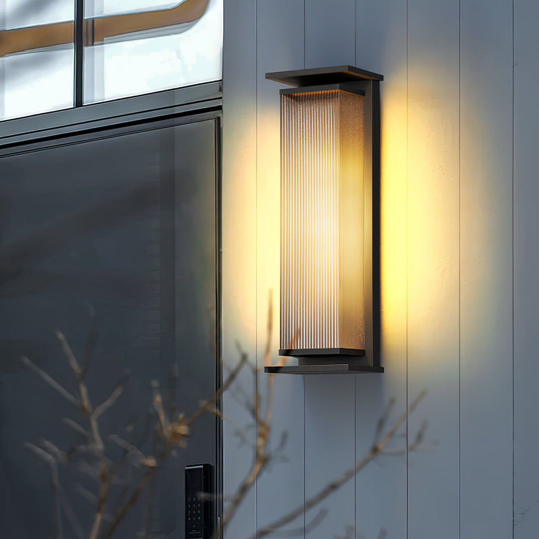 Modern Rectangular LED Outdoor Wall Lamp – Box Design, Waterproof