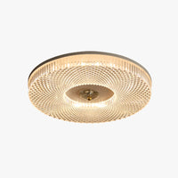 Modern Round LED Ceiling Light - Crystal Flush Mount