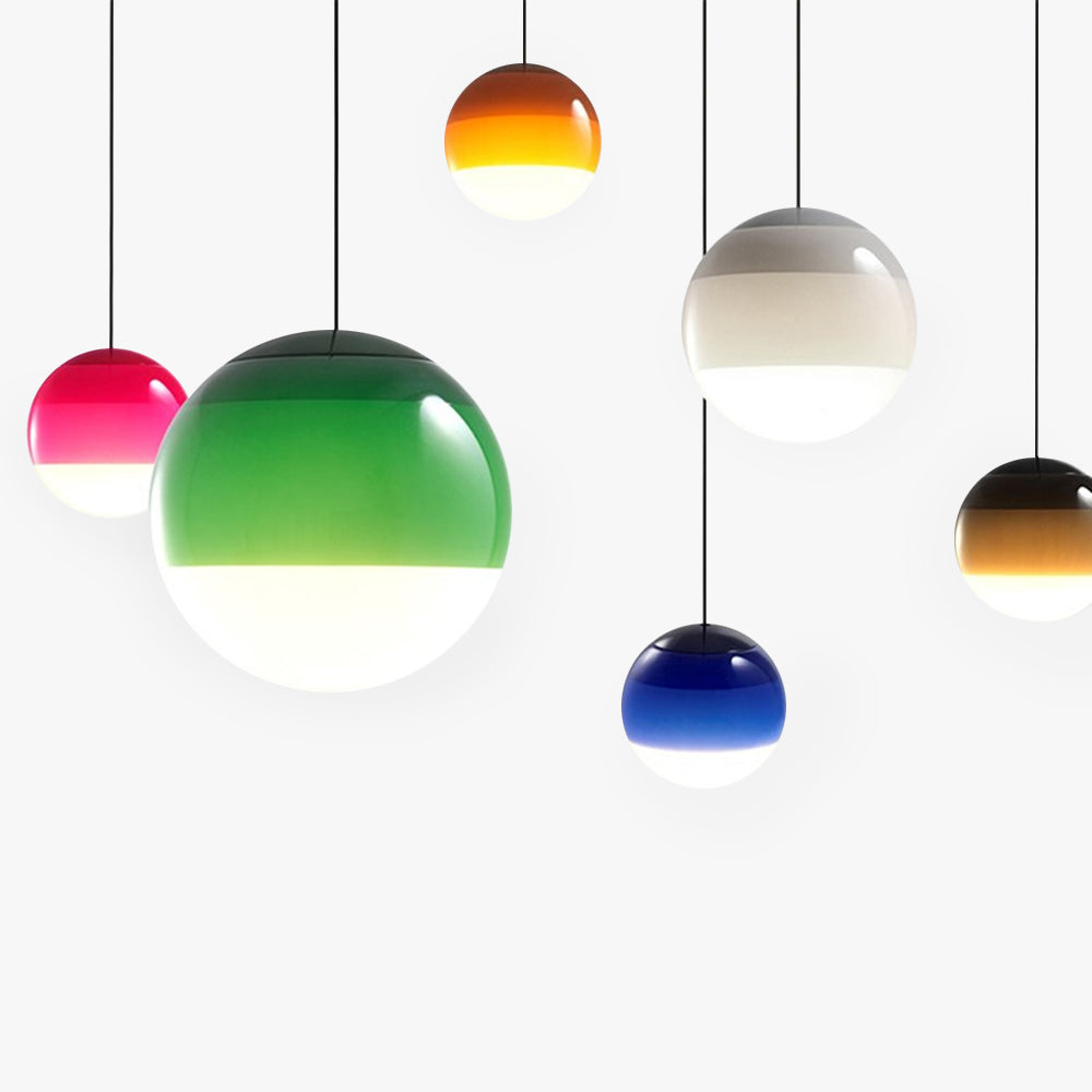 Modern Spherical Glass Pendant Light – Artistic Design