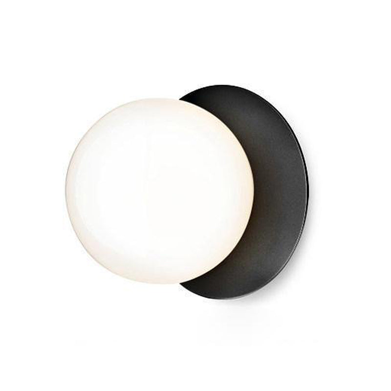 Modern Art Deco Wall Sconce - Mouth-Blown Glass Sphere